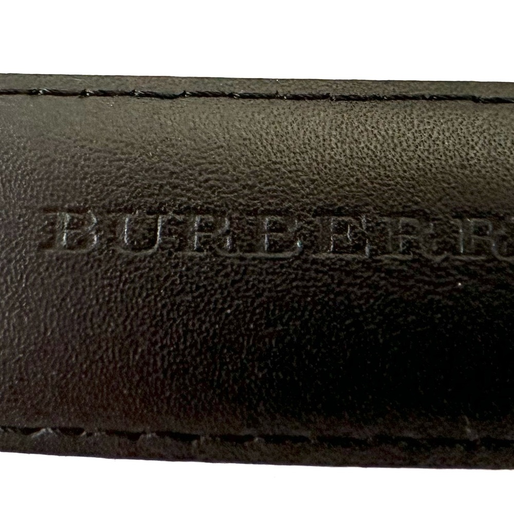 Womens Burberry Canvas/Leather Belt with Silver Buckle - Picture 13 of 15